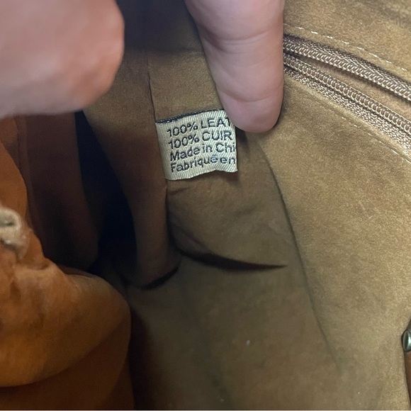 Patricia Nash Poppy Floral Bird Leather Map Crossbody - Picture 8 of 13